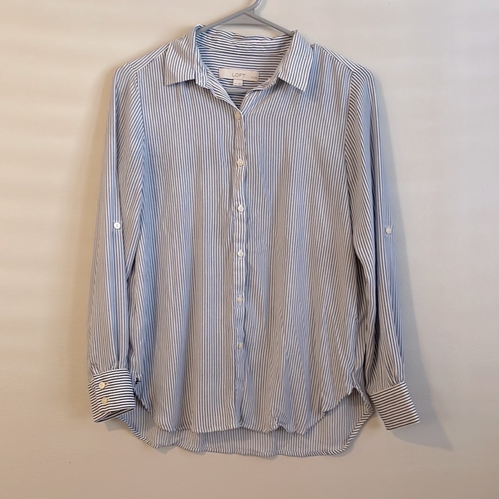 Loft button up blouse